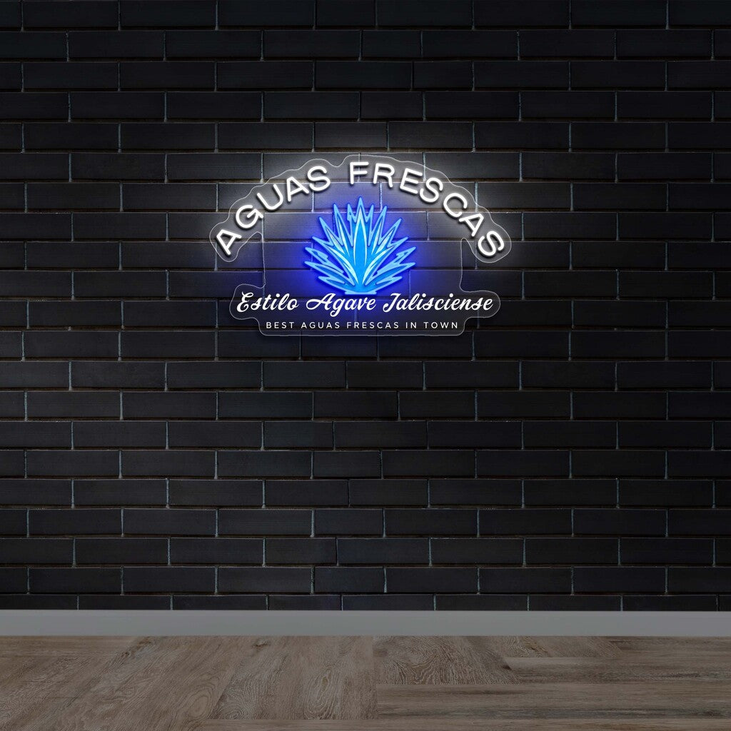 Aguas Frescas - Premium Neon Artwork
