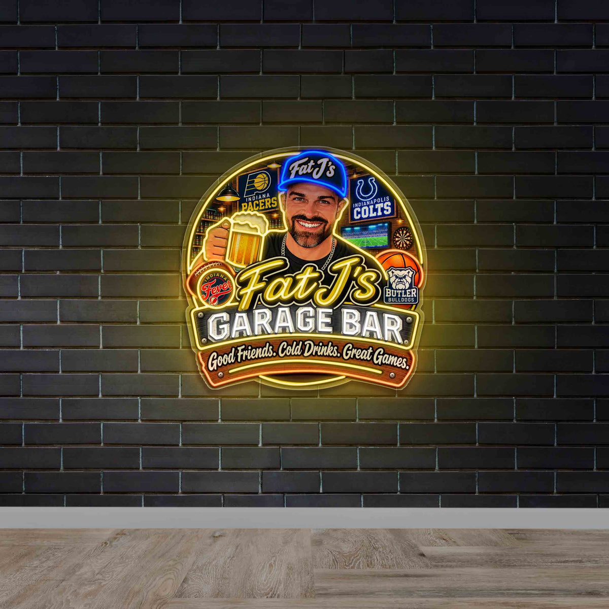 Fat J's - Premium Neon Artwork