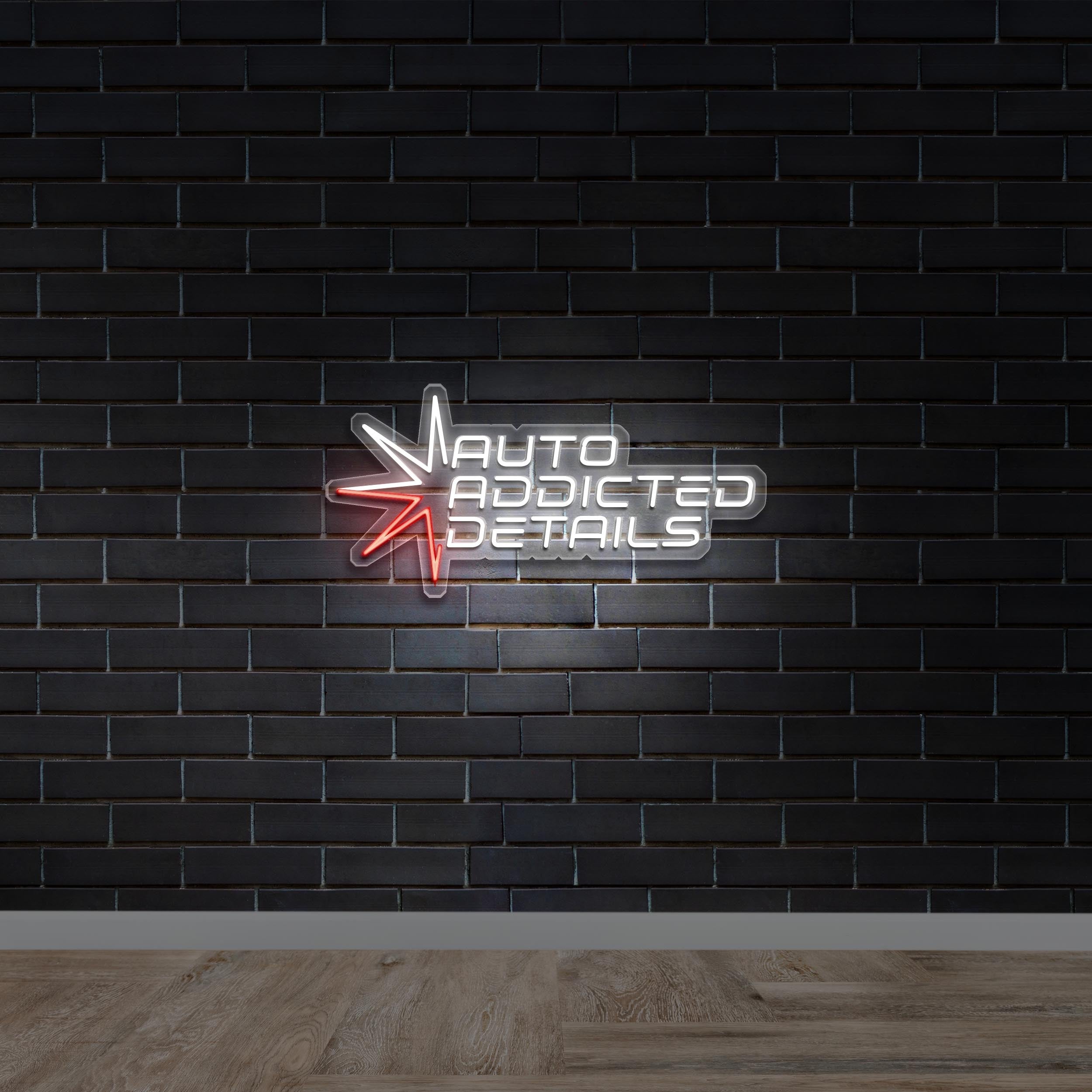 Auto Addicted Details - Premium Neon Artwork