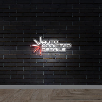 Auto Addicted Details - Premium Neon Artwork