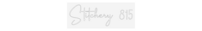 Custom Neon: Stitchery 815