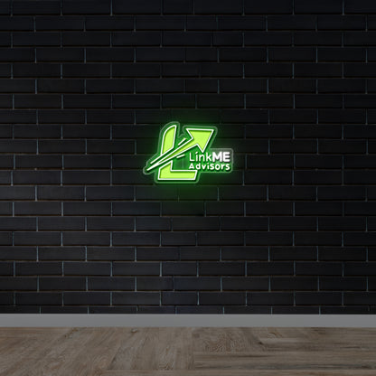 Link Me Advisors - Premium Neon Artwork