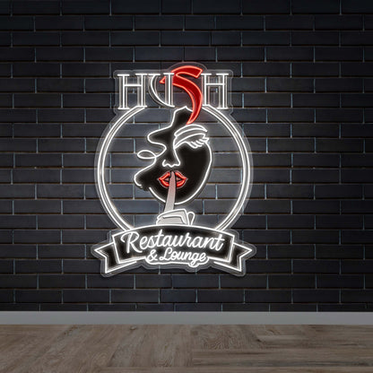 Hush Restaurant & Lounge - Premium Neon Artwork