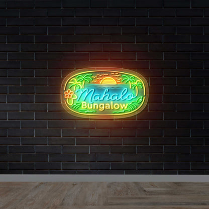 MAHALO BUNGALOW - Premium Neon Artwork