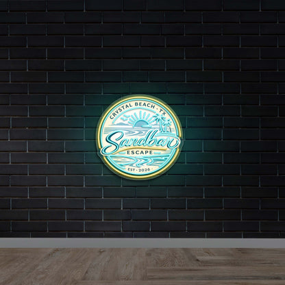 Sandbar - Premium Neon Artwork