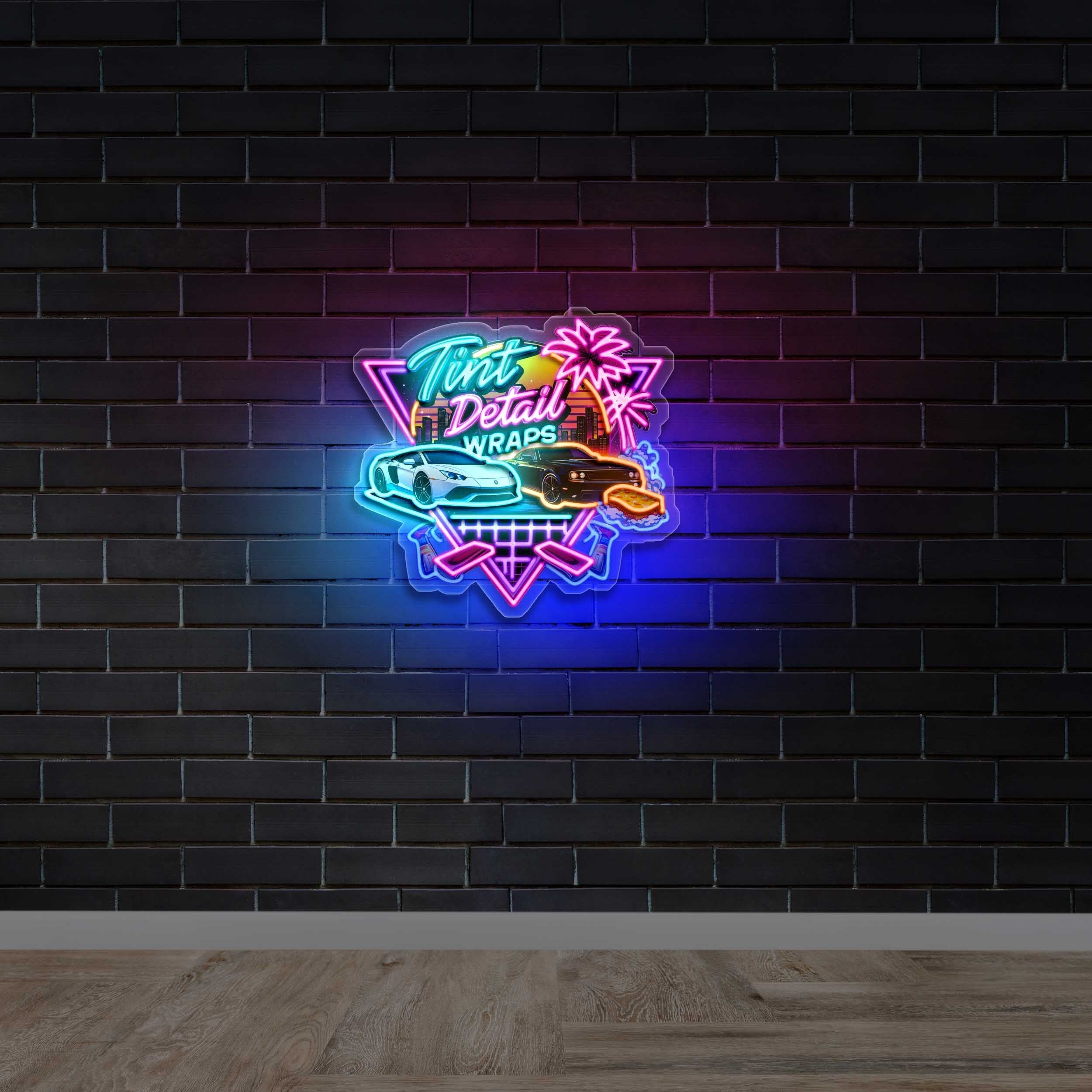 Tint Detail Wraps - Premium Neon Artwork
