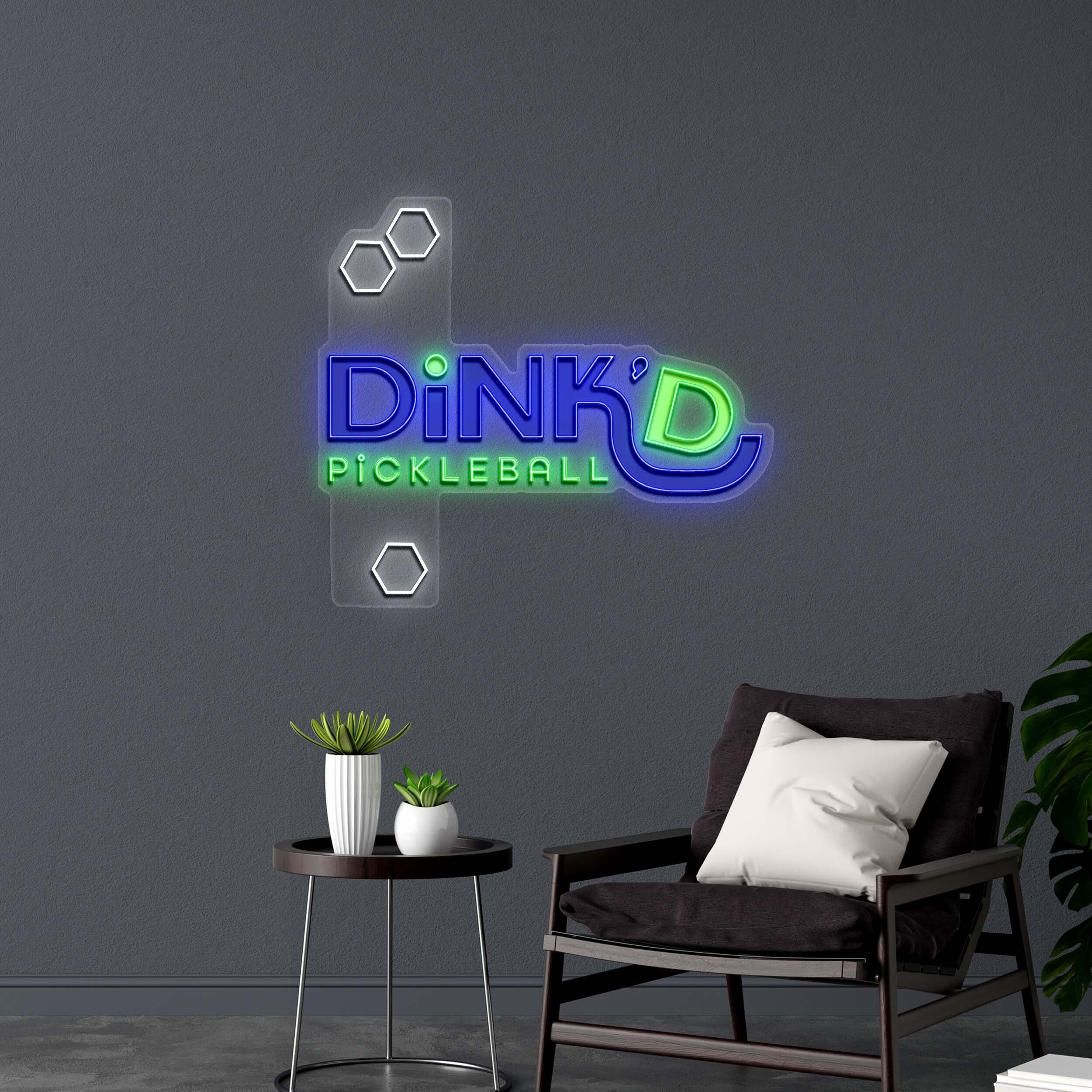 DiNK'D PICKLEBALL ll - Premium Neon Artwork