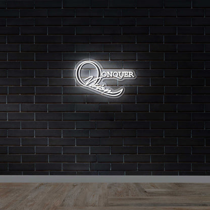 Qonquer - Premium Neon Artwork