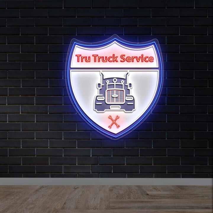 Tru Truck Service - Premium Neon Artwork