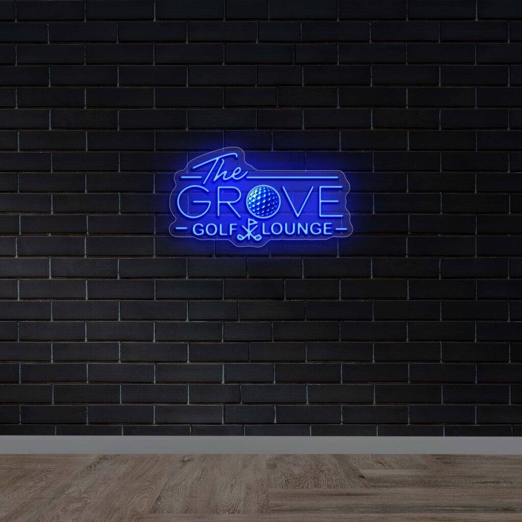 The Grove Golf Lounge - Premium Neon Artwork