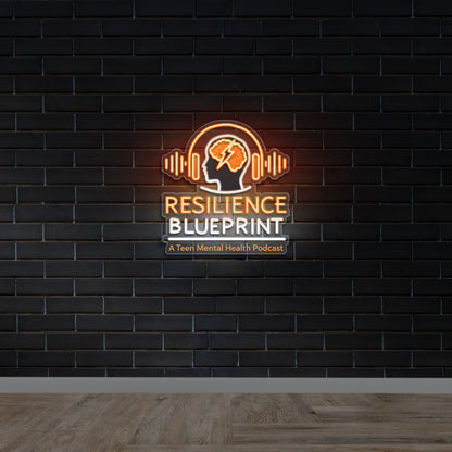 RESILIENCE BLUEPRINT - Premium Neon Artwork