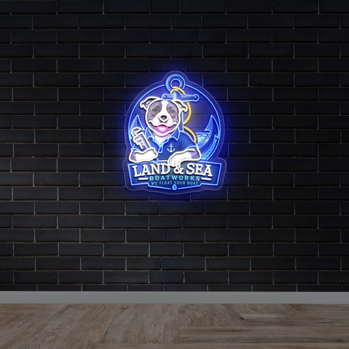 Land & Sea Boatworks - Premium Neon Artwork
