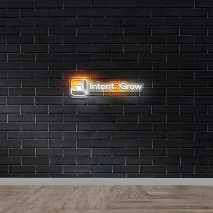 Intent2Grow - Premium Neon Artwork
