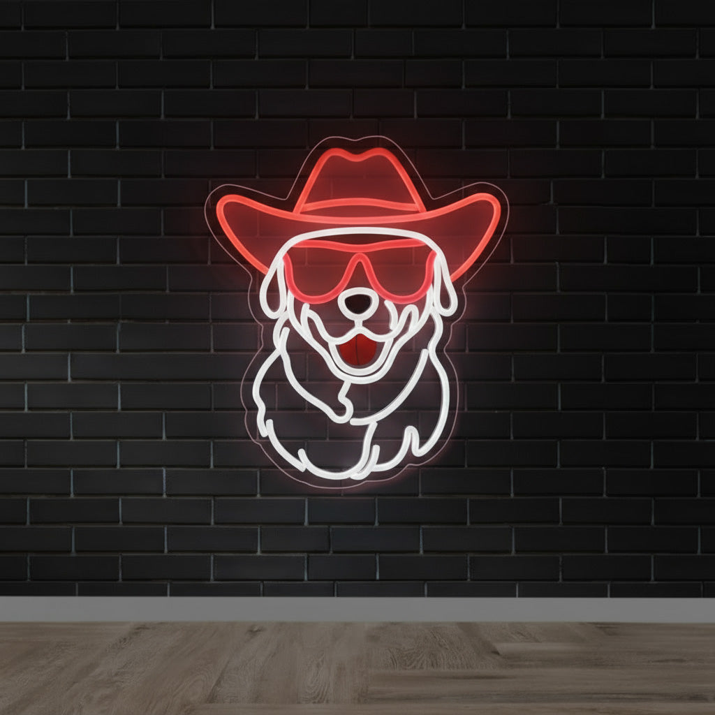 Cool Dog Home Decor LED Neon Sign