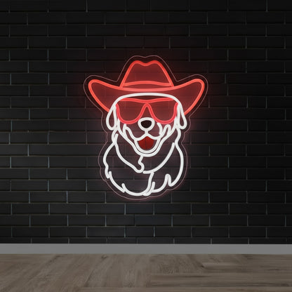 Cool Dog Home Decor LED Neon Sign