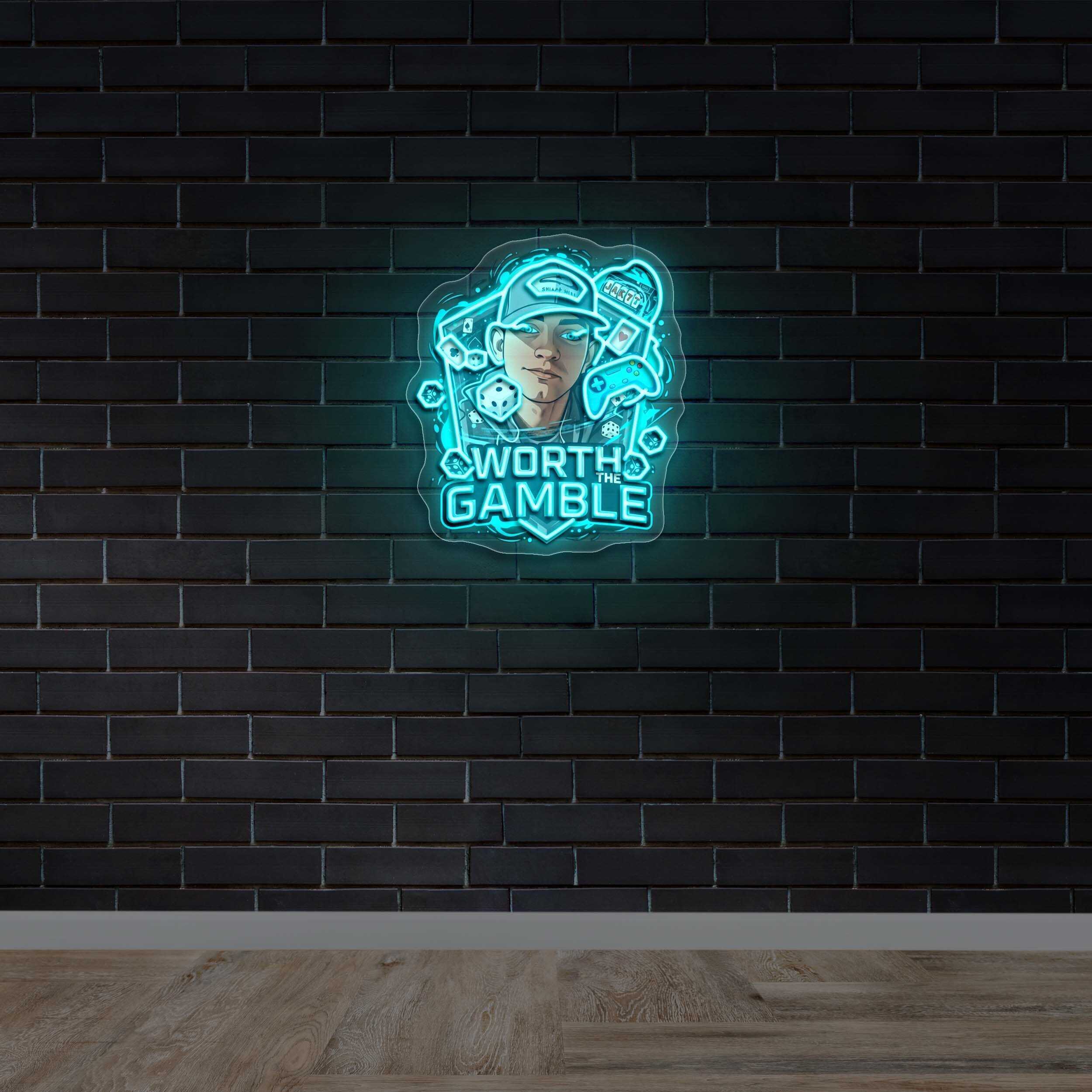 WORTH GAMBLE - Premium Neon Artwork