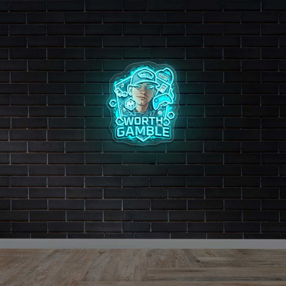 WORTH GAMBLE - Premium Neon Artwork
