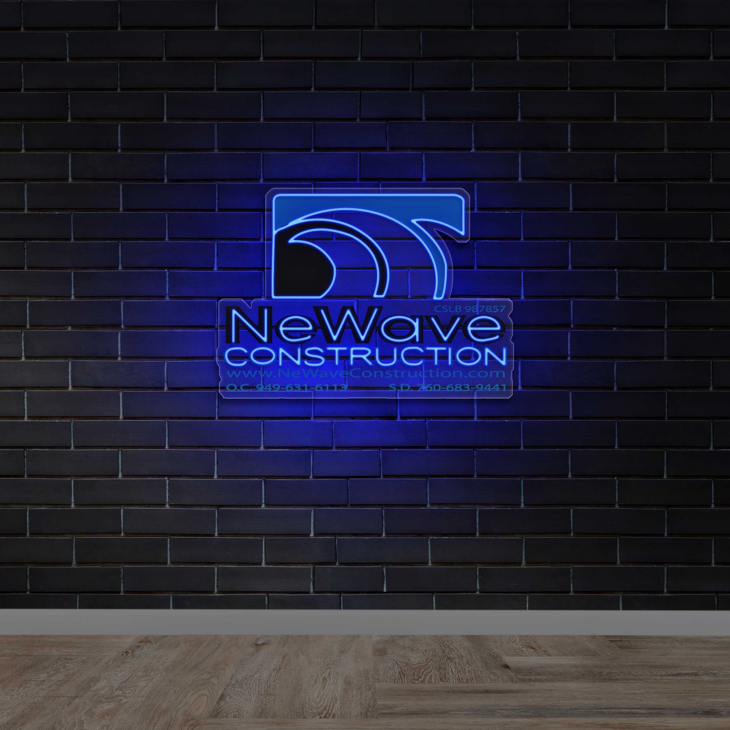 NeWave Construction - Premium Neon Artwork