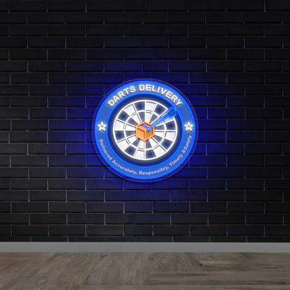 Darts Delivery - Premium Neon Artwork