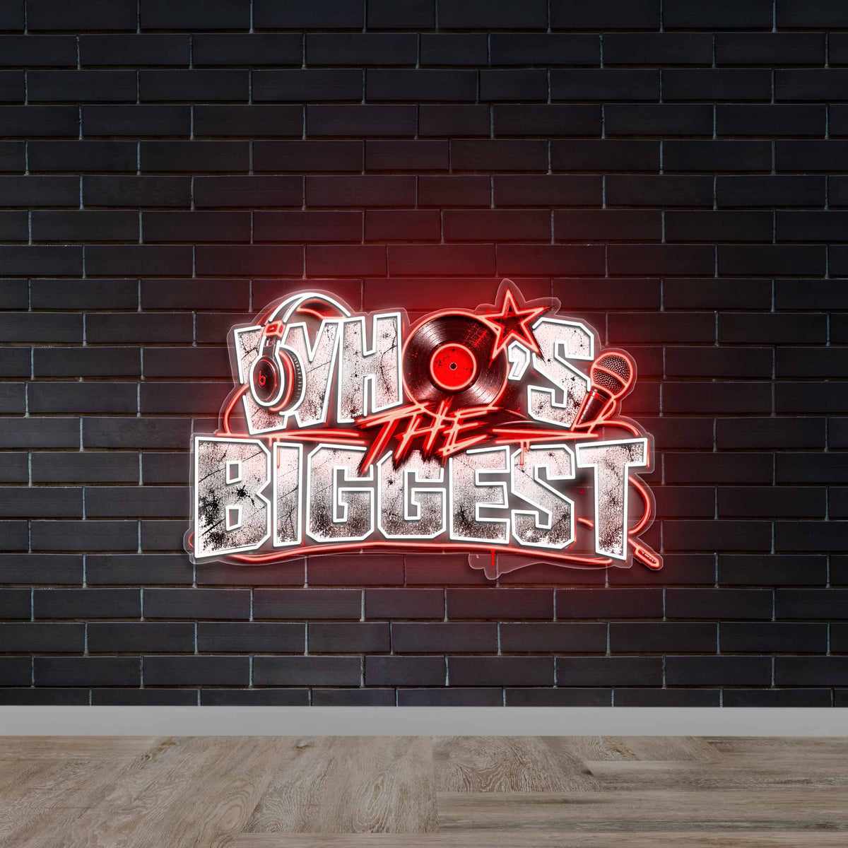 Who's The Biggest - Premium Neon Artwork
