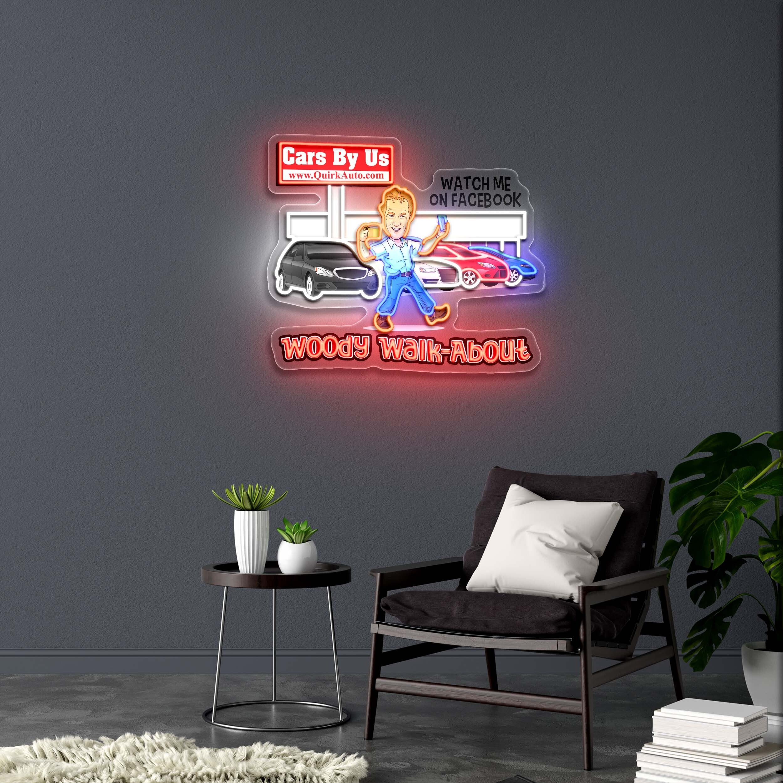 Woody Walk-About - Premium Neon Artwork