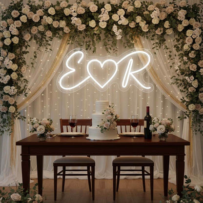 Custom Initials Wedding Neon Sign