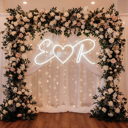 Custom Initials Wedding Neon Sign