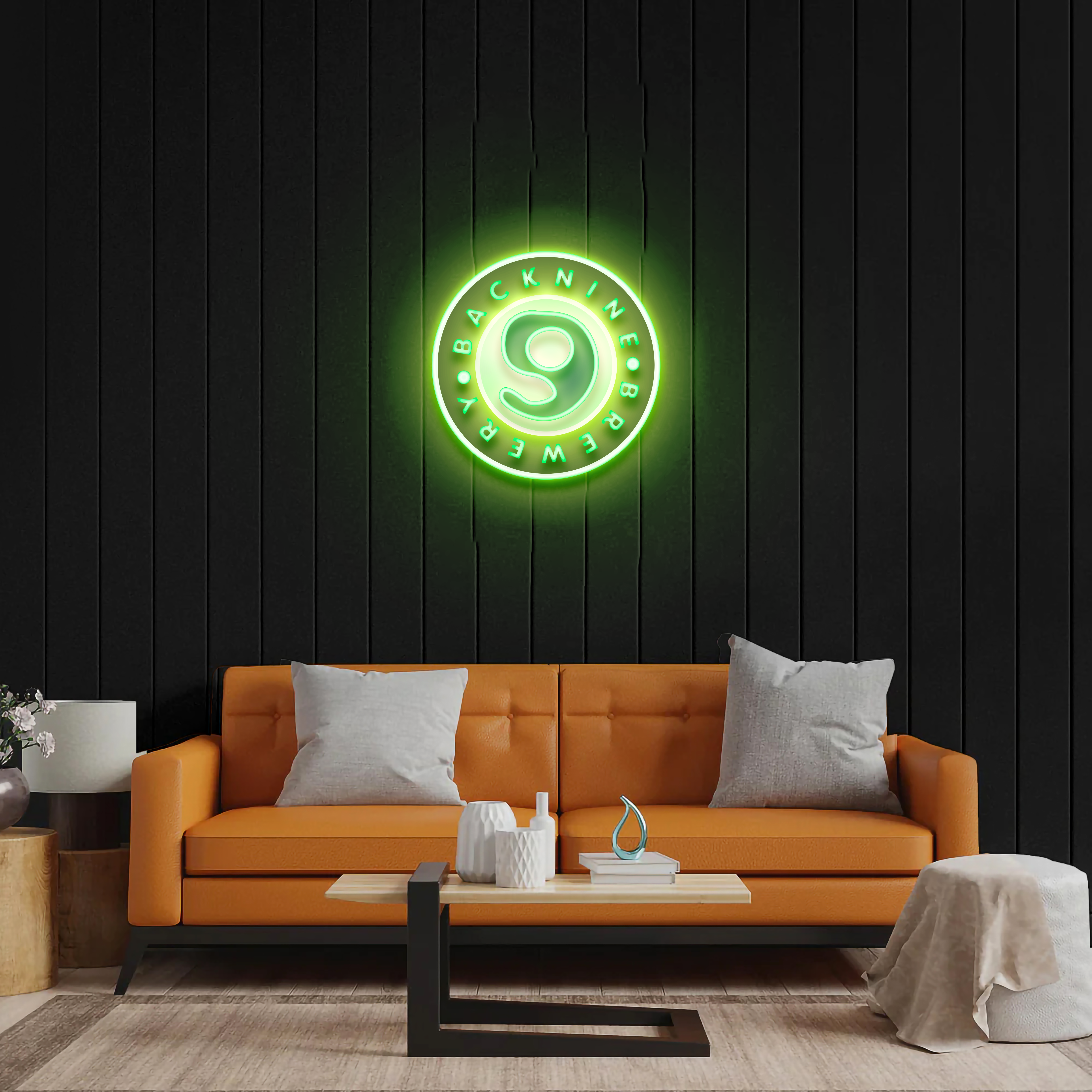 Backnine Brewery - Premium Neon Artwork