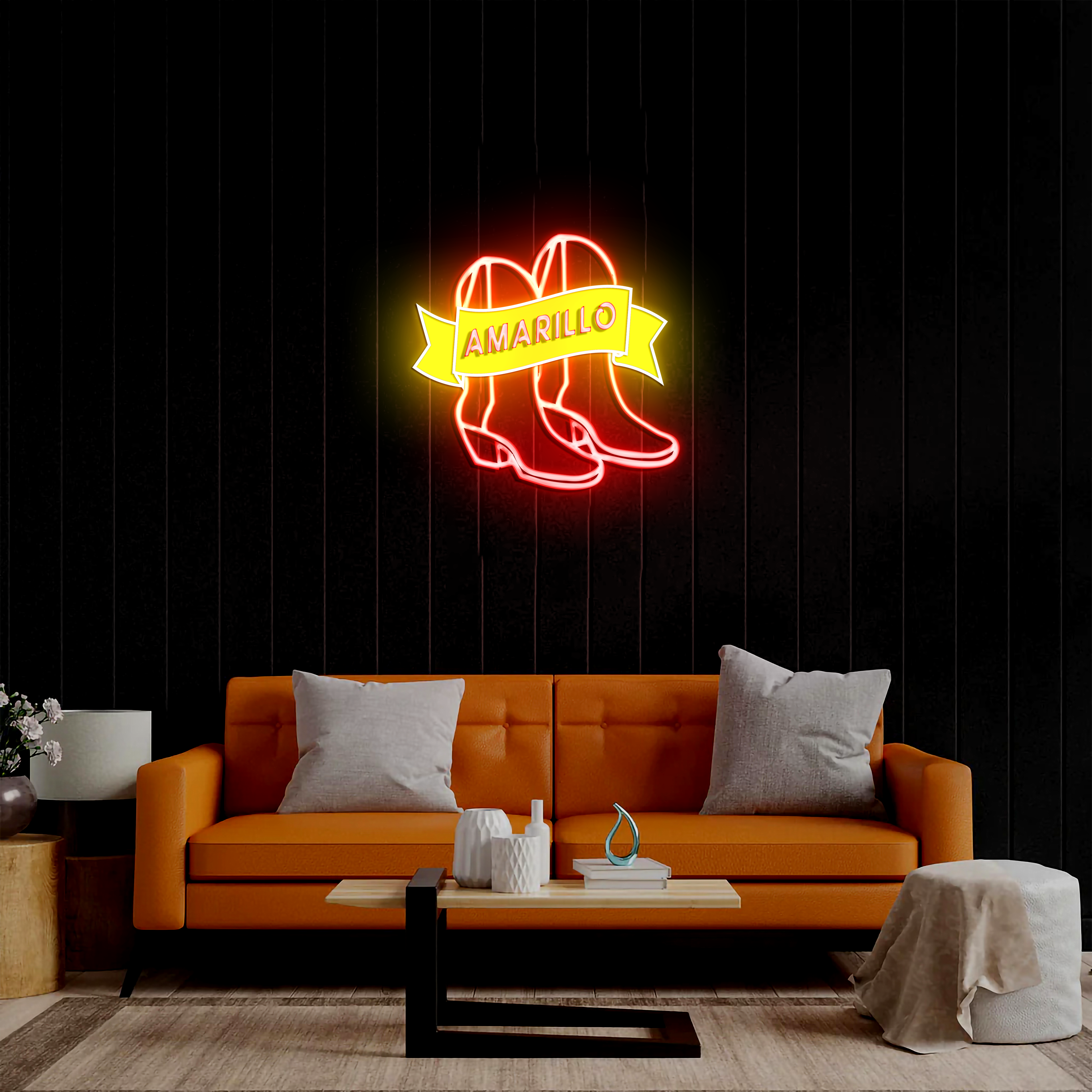 Amarillo - Premium Neon Artwork
