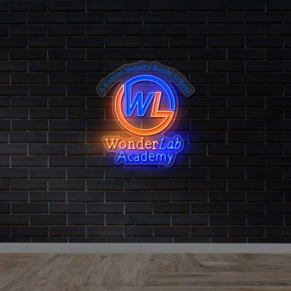 Wonder Lab Academy - Premium Neon Artwork