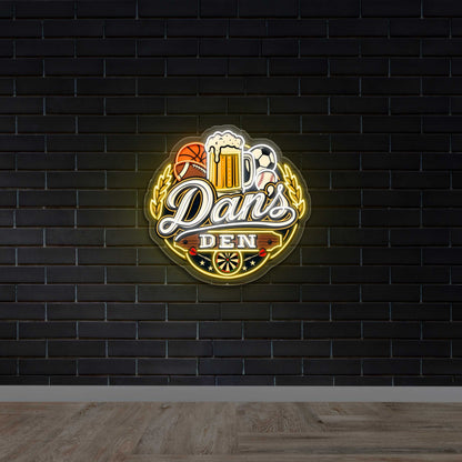 Dan's Den - Premium Neon Artwork