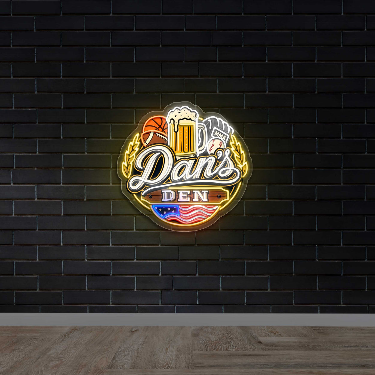 Danz Den Sports Bar Neon Sign - Premium Neon Artwork