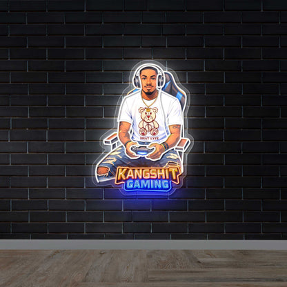 KANGSHIT GAMING | 2nd Version - Premium Neon Artwork