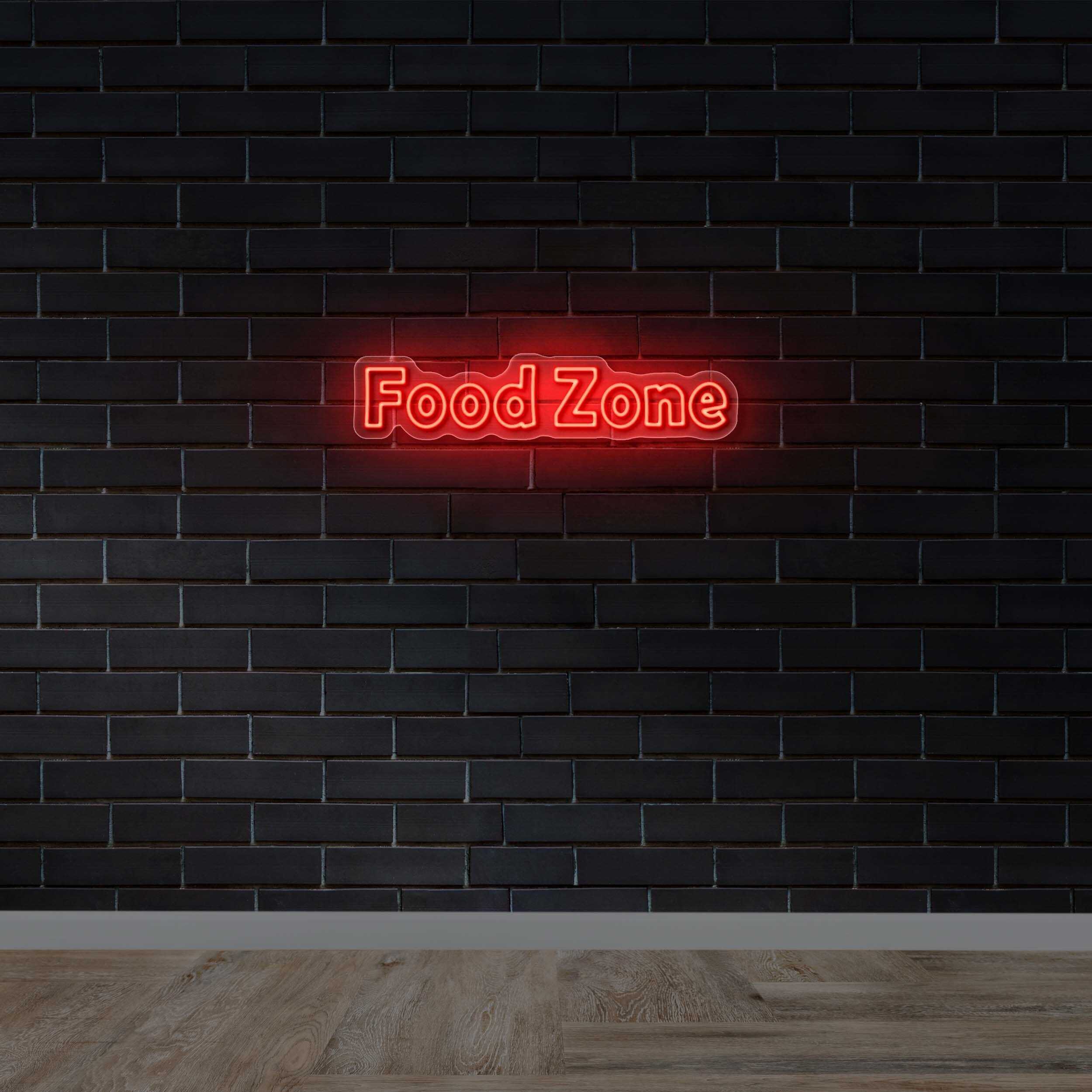 Food Zone - Premium Neon Artwork