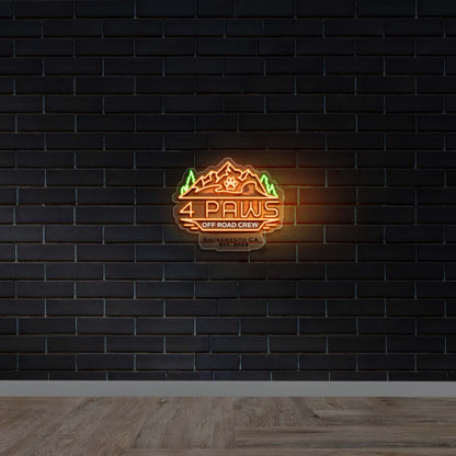 4 PAWS - Premium Neon Artwork