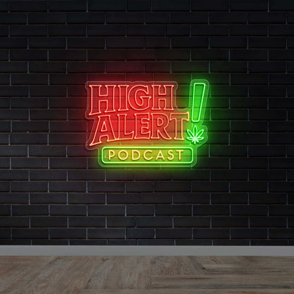 High Alert Podcast - Premium Neon Artwork