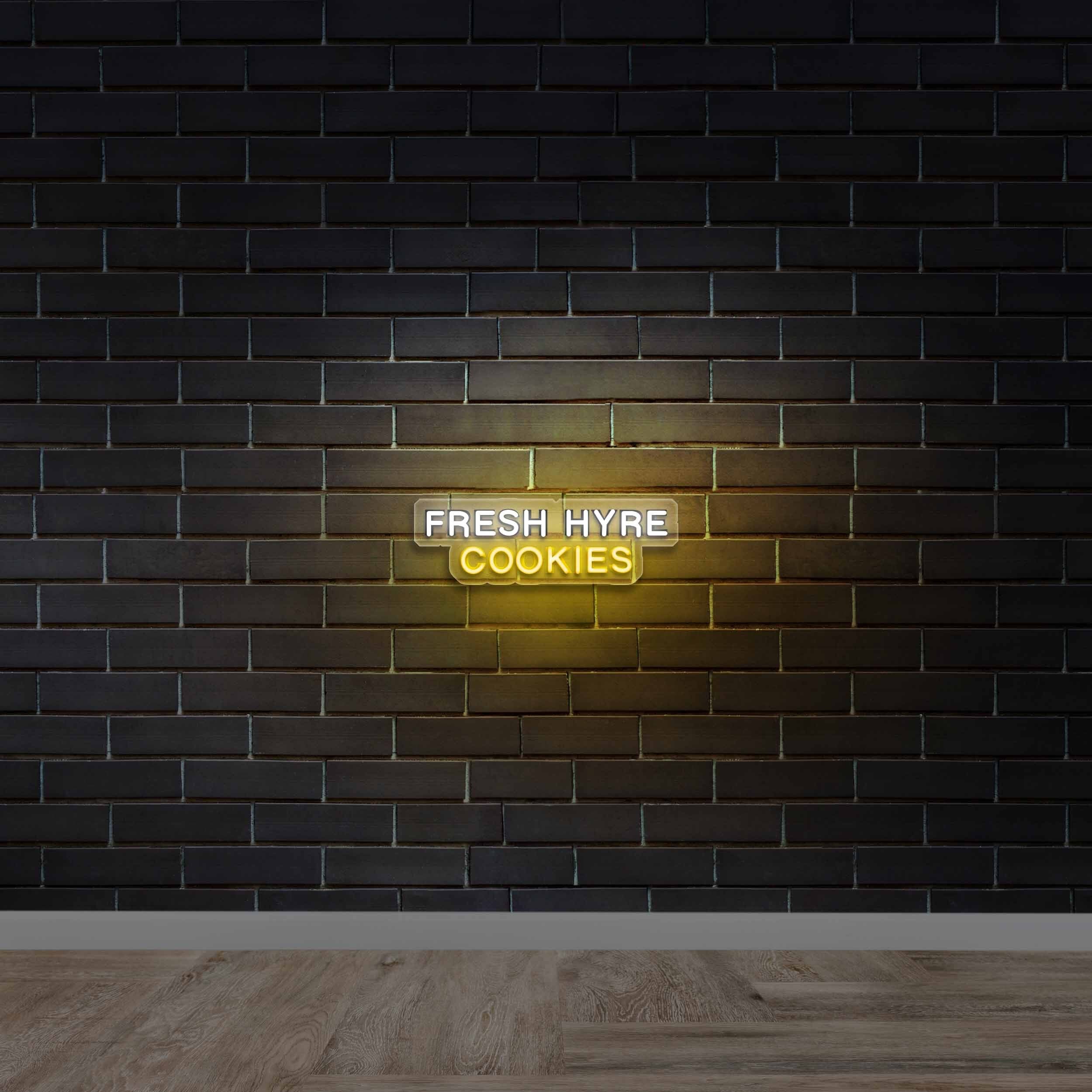 FRESH HYRE COOKIES - Premium Neon Artwork