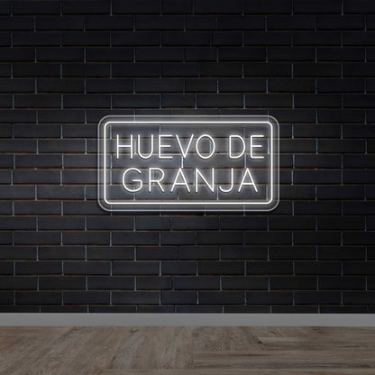 HUEVO DE GRANJA - Premium Neon Artwork