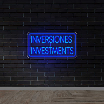 INVERSIONES INVESTMENTS - Premium Neon Artwork