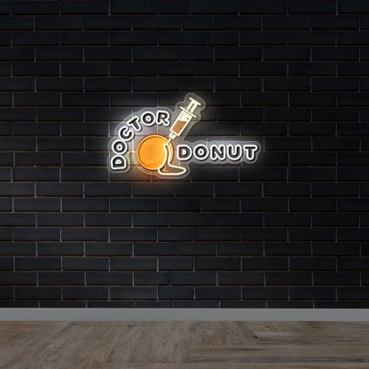 Doctor Donut - Premium Neon Artwork