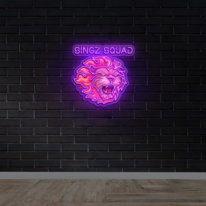 SINGZ SQUAD - Premium Neon Artwork