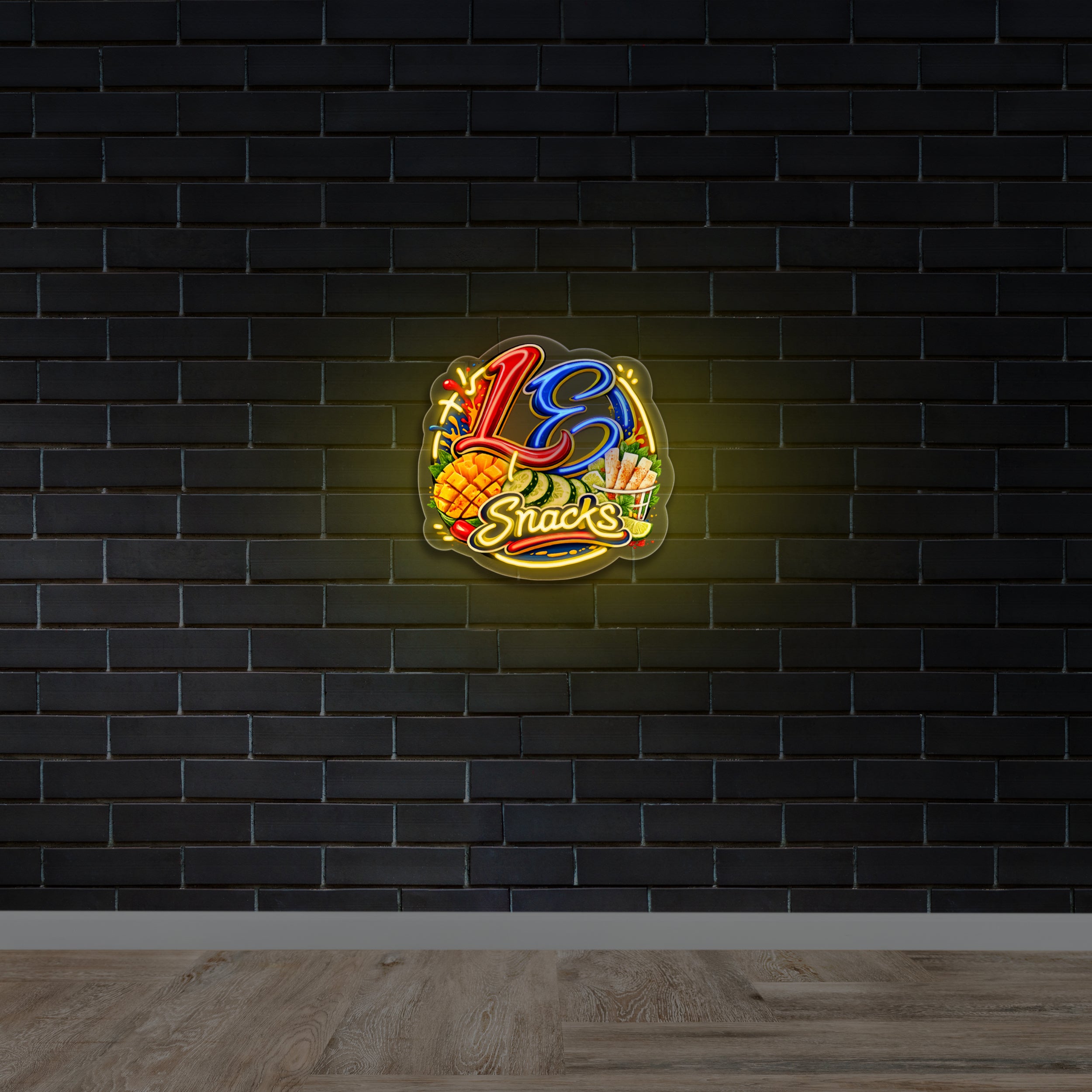 L3 Snacks - Premium Neon Artwork