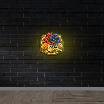 L3 Snacks - Premium Neon Artwork