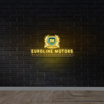 EUROLINE MOTORS - Premium Neon Artwork
