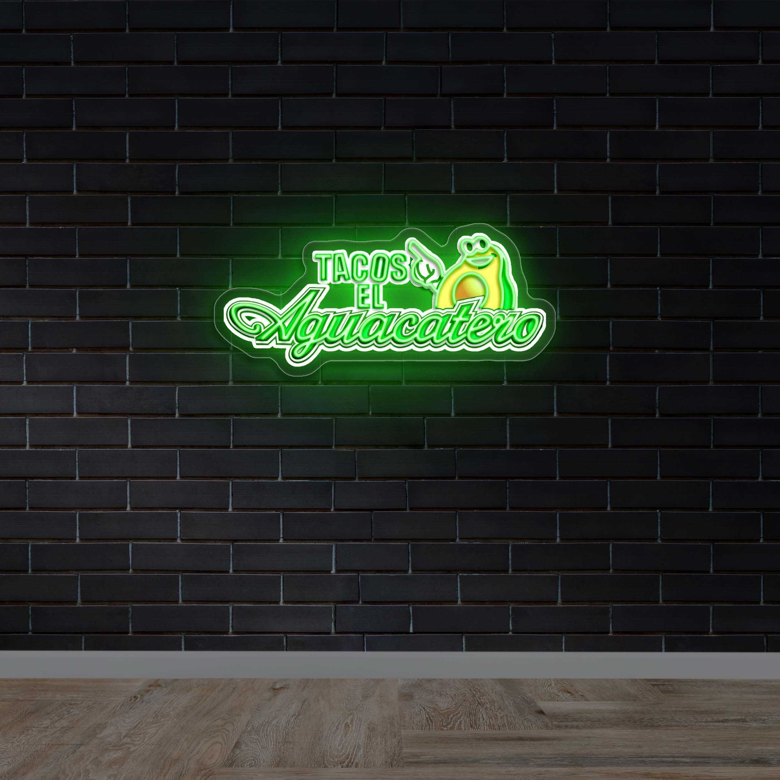 Tacos El Aquatero - Premium Neon Artwork
