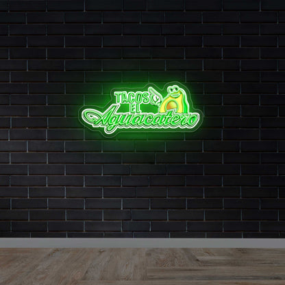 Tacos El Aquatero - Premium Neon Artwork