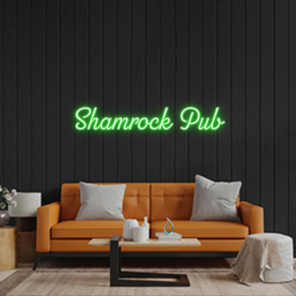 Custom Neon: Shamrock Pub