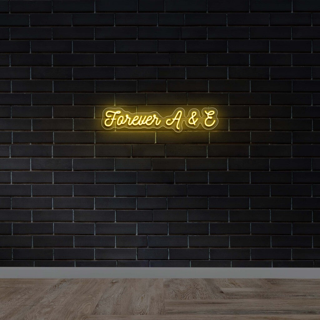Forever A & E - Premium Neon Artwork