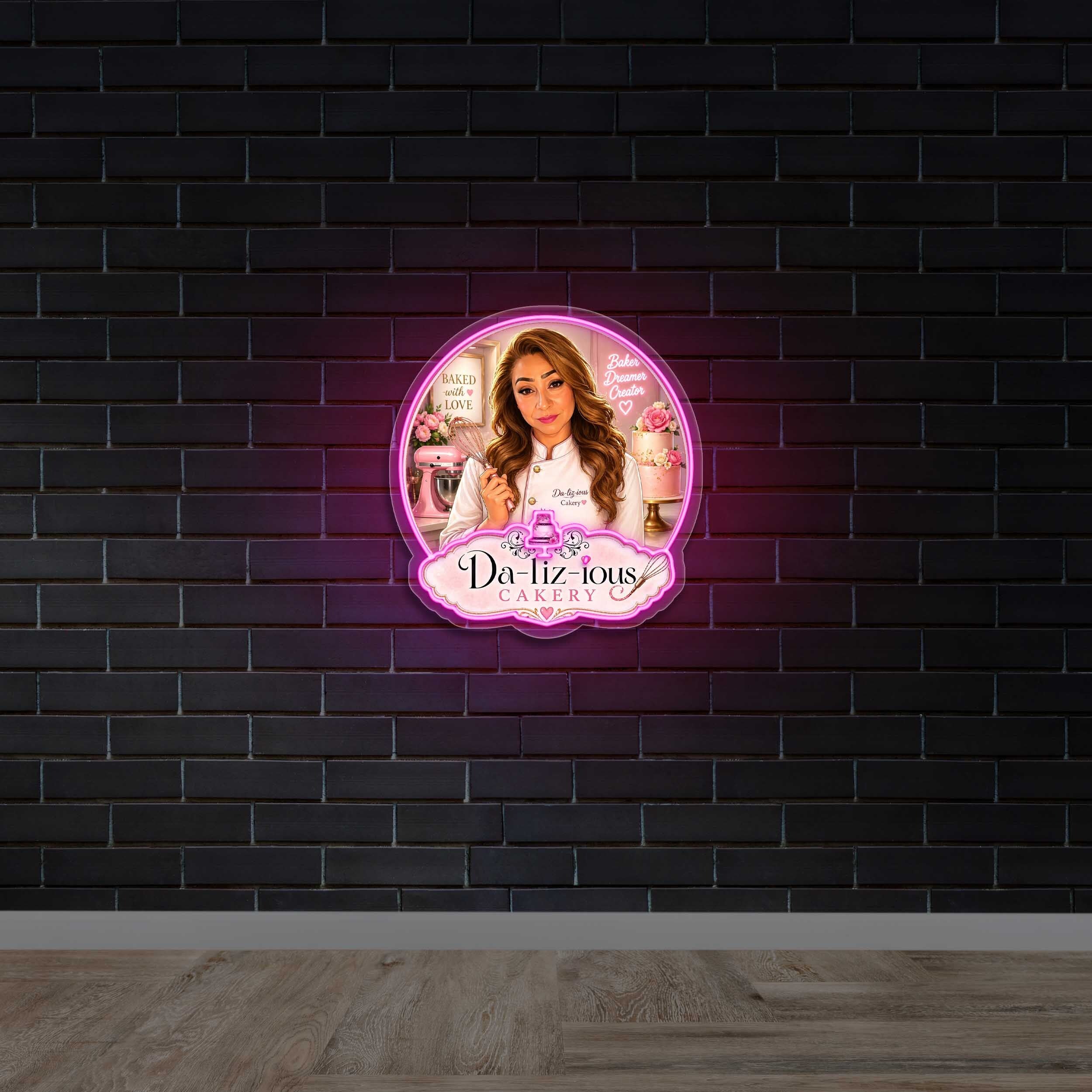DA-LIZ-IOUS CAKERY - Premium Neon Artwork