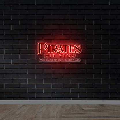 Pirates Pit Stop - Premium Neon Artwork